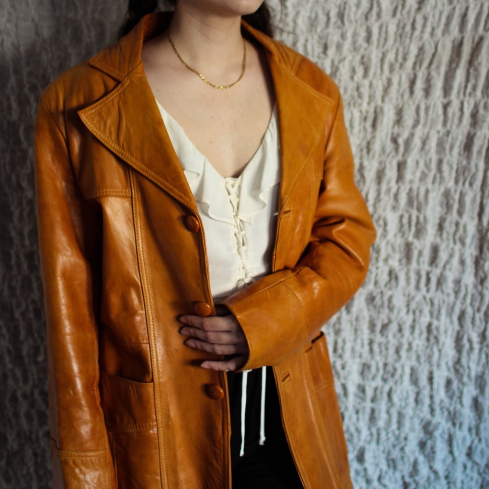 Authentic Leather Jacket w Unique Color